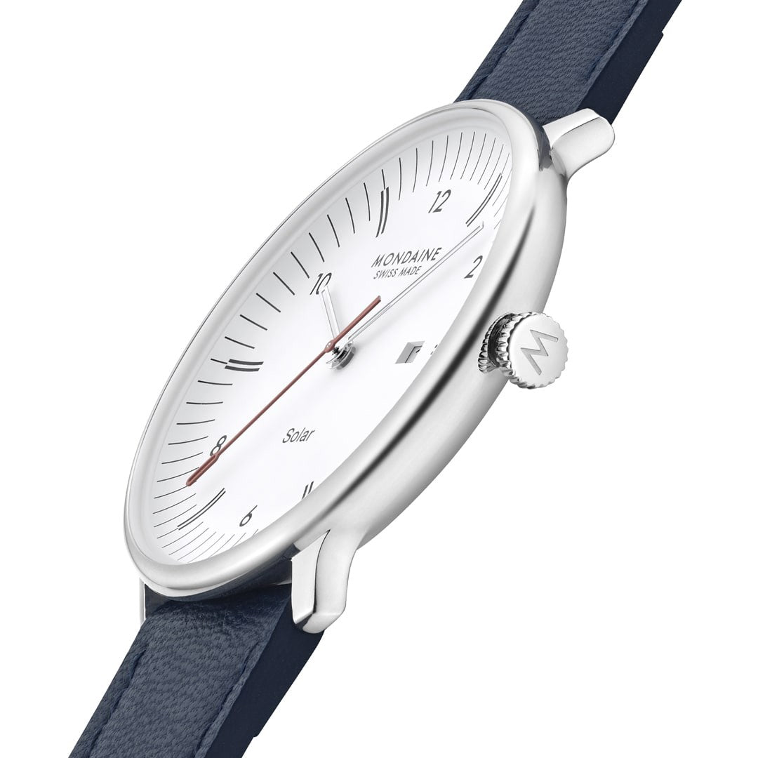 Mondaine Doppio Solar Blu 41 mm orologio solare
