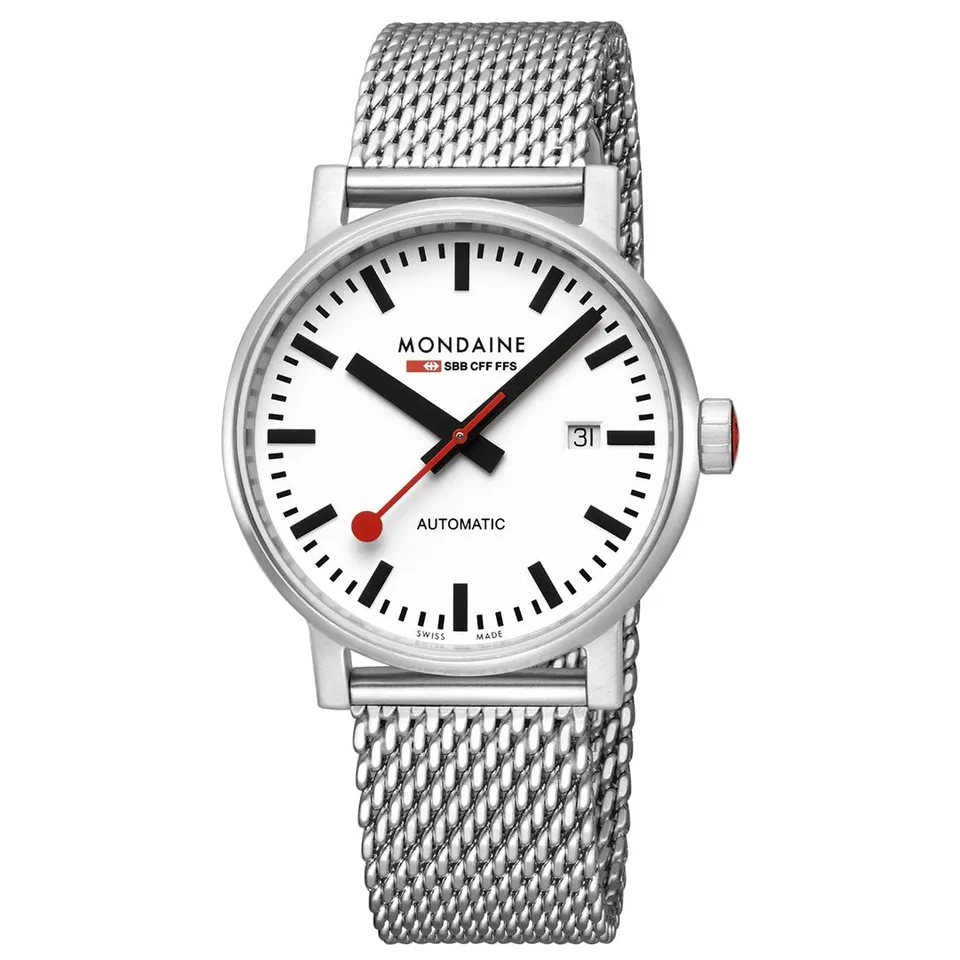 Mondaine evo2 Automatico Orologio Acciaio 40 mm Milanese