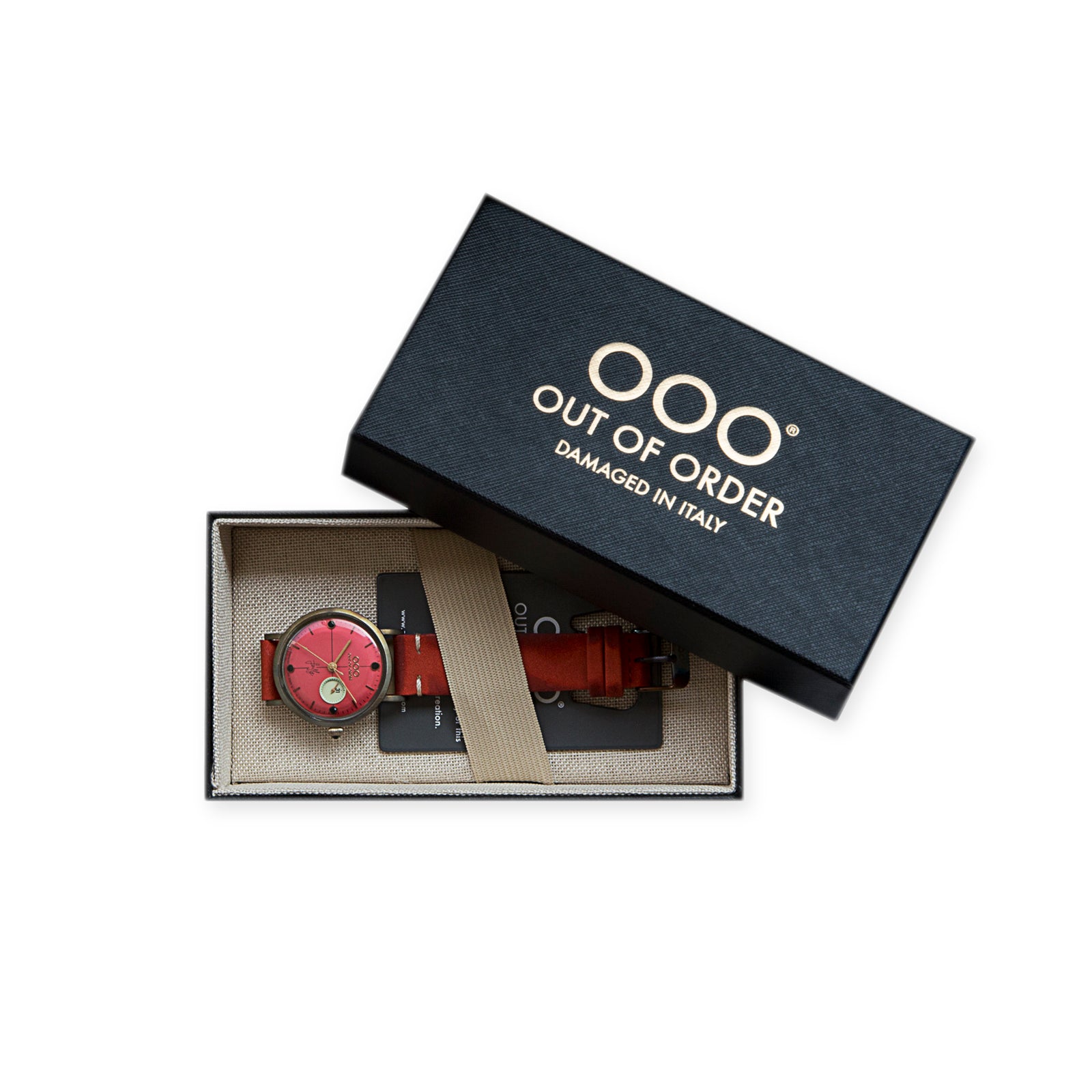 Out Of Order Firefly 36 orologio donna rosso corallo 36 mm