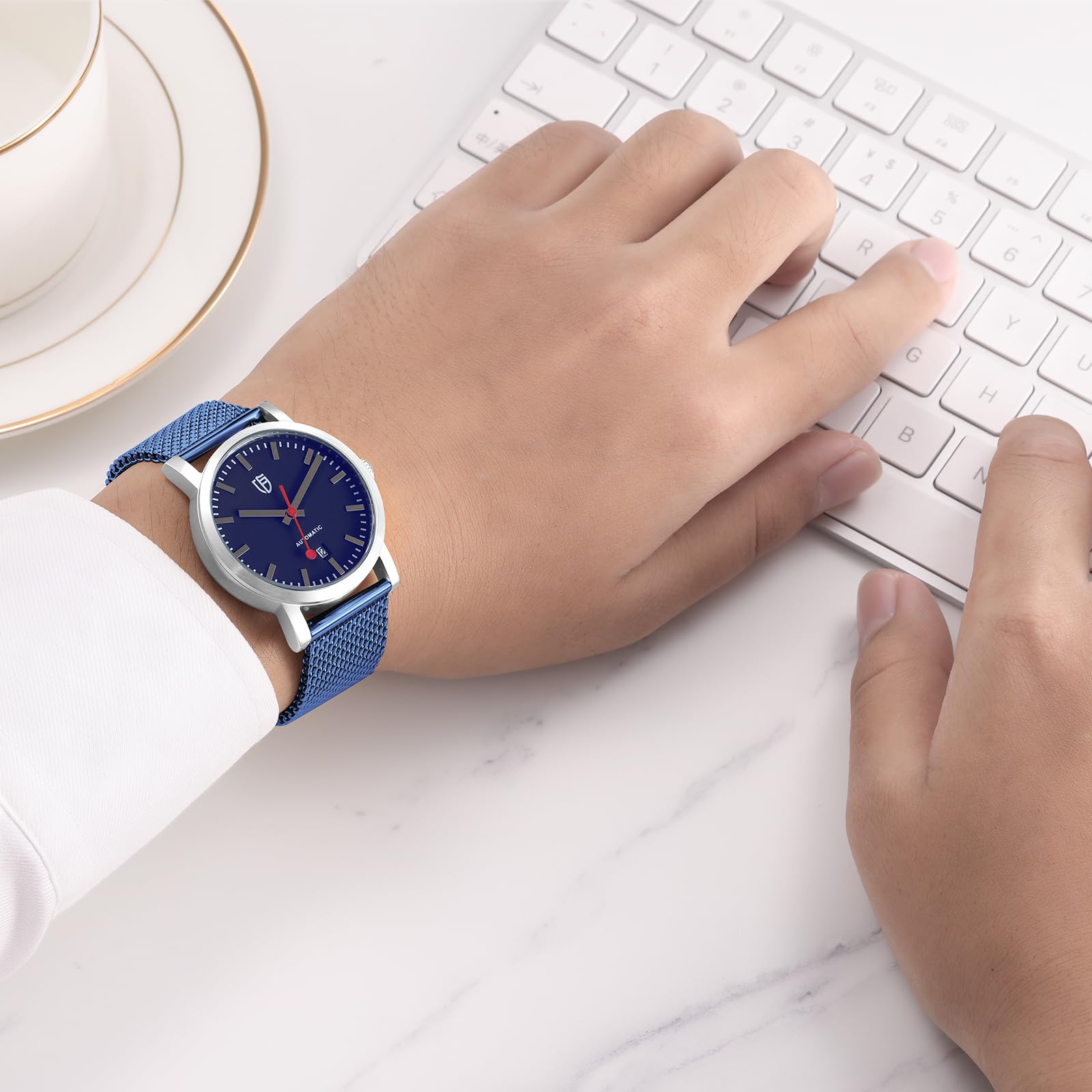 Berny Milanese Cinturino Orologio Acciaio Sgancio Rapido