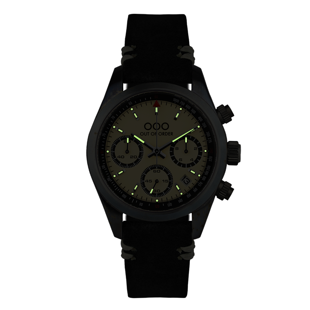 Out of Order Sporty Cream Cronografo orologio crema 40 mm