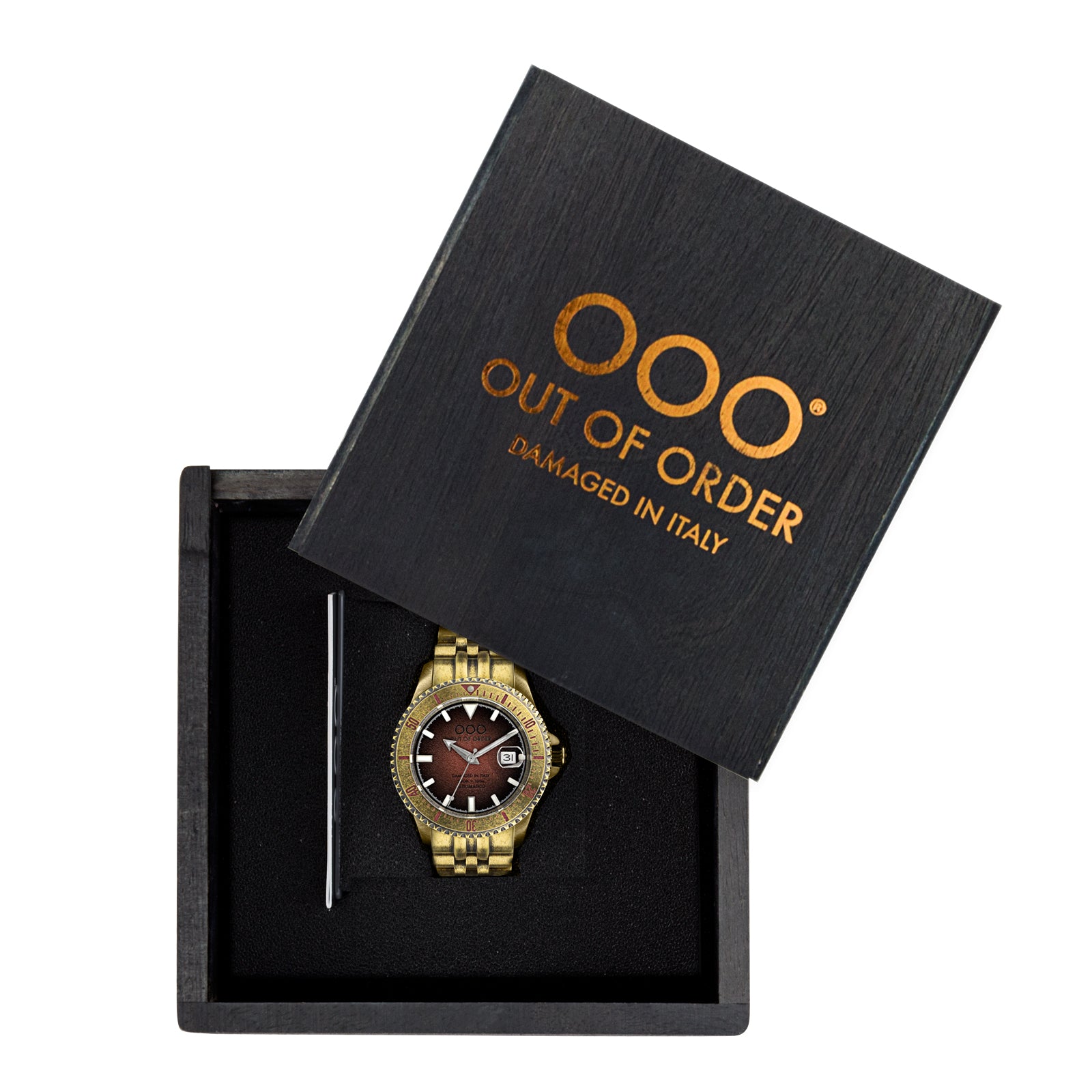 Out Of Order Automatico 9K Red orologio automatico 44mm rosso bronzo