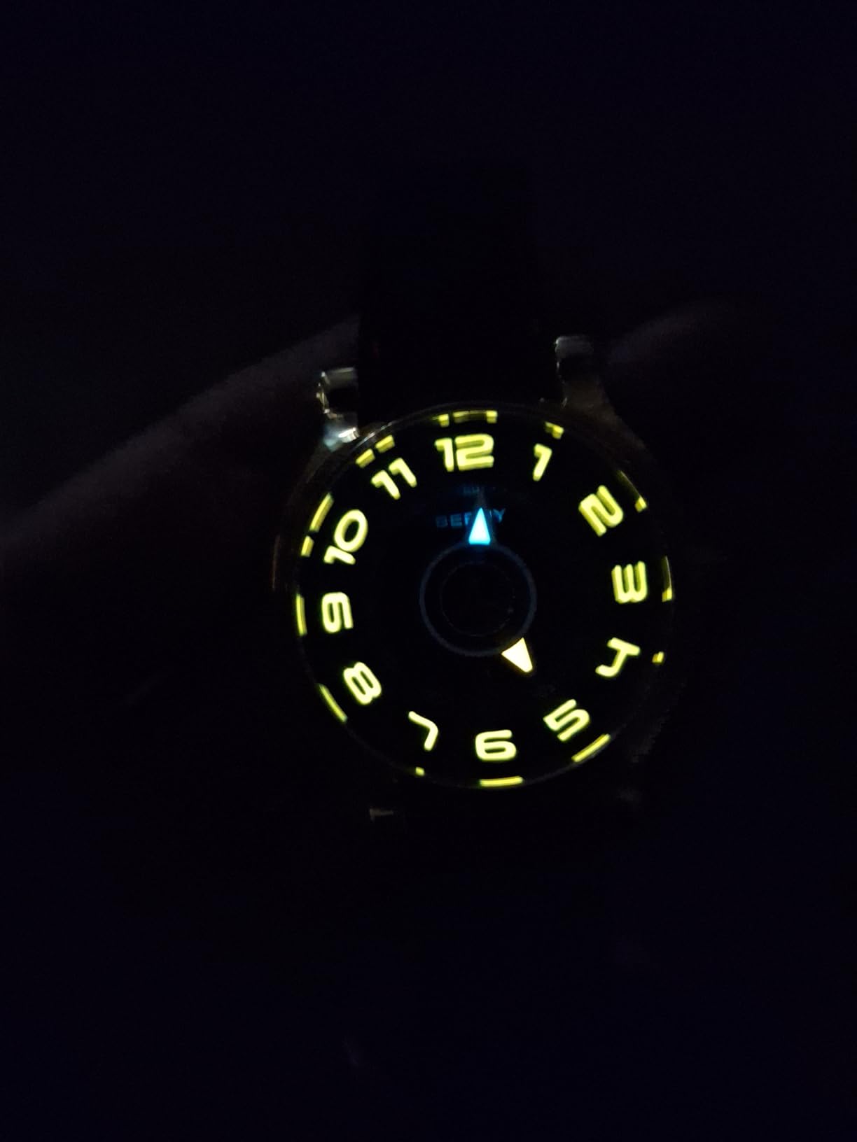 Berny AM053VM Orologio Uomo Automatico Argento Rosso