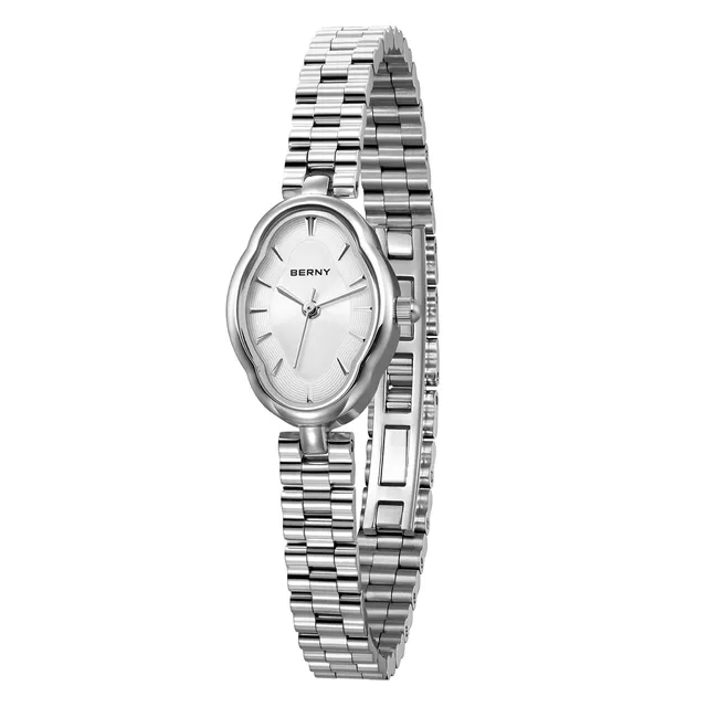 Berny Quarzo Orologio Donna Bianco 3ATM Elegante