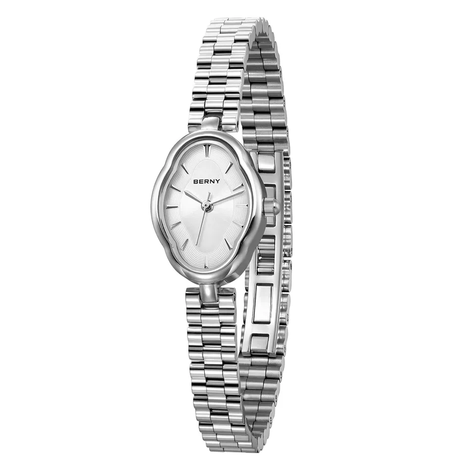 Berny Quarzo Orologio Donna Bianco 3ATM Elegante