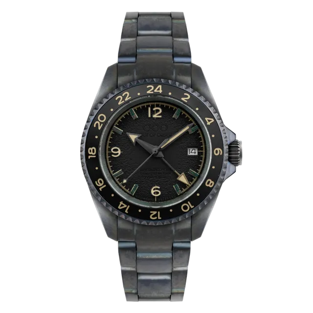 Out Of Order Trecento Black orologio automatico GMT 40 mm