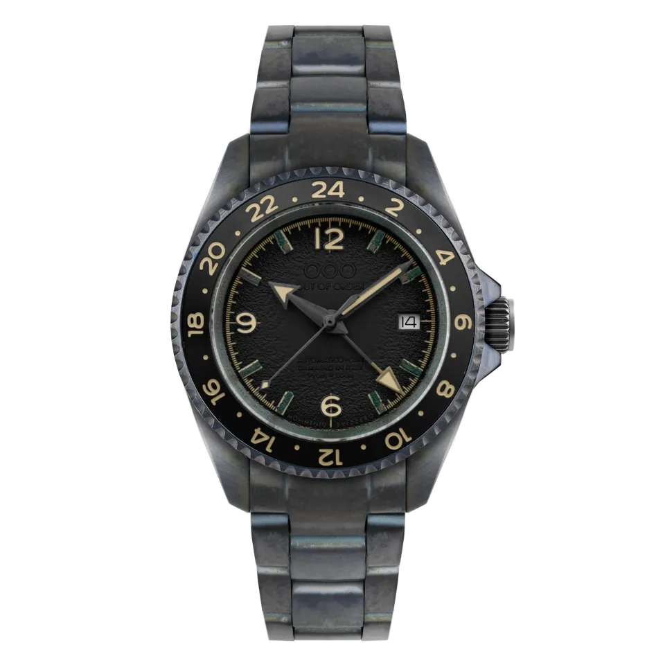 Out Of Order Trecento Black orologio automatico GMT 40 mm