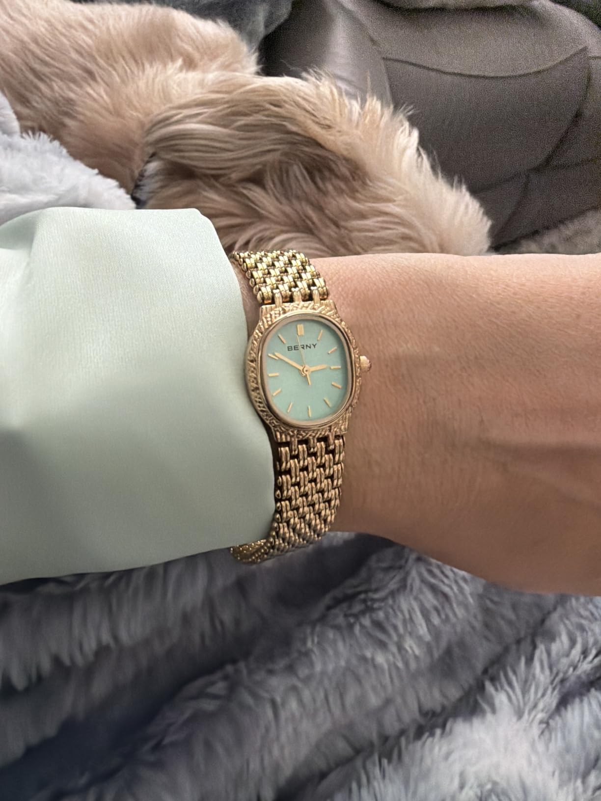 Berny Oro Orologio Donna Ovale Oro Quarzo Piccolo