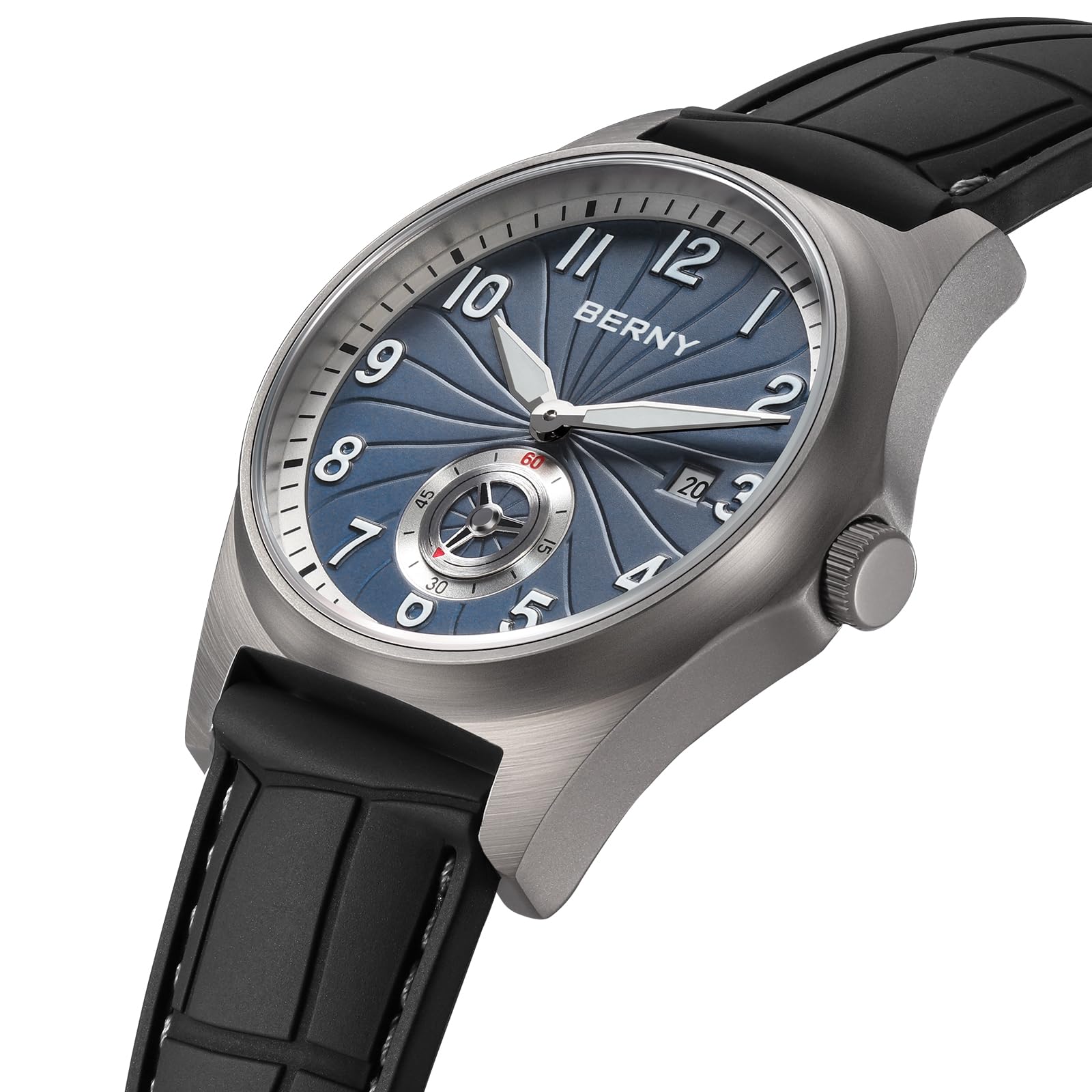 Berny Titanium orologio automatico uomo azzurro 10ATM