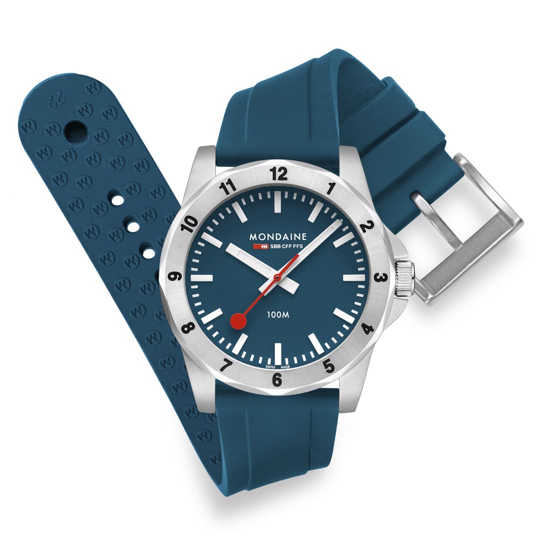 Mondaine Numeri Blue Lake orologio 42 mm quarzo blu
