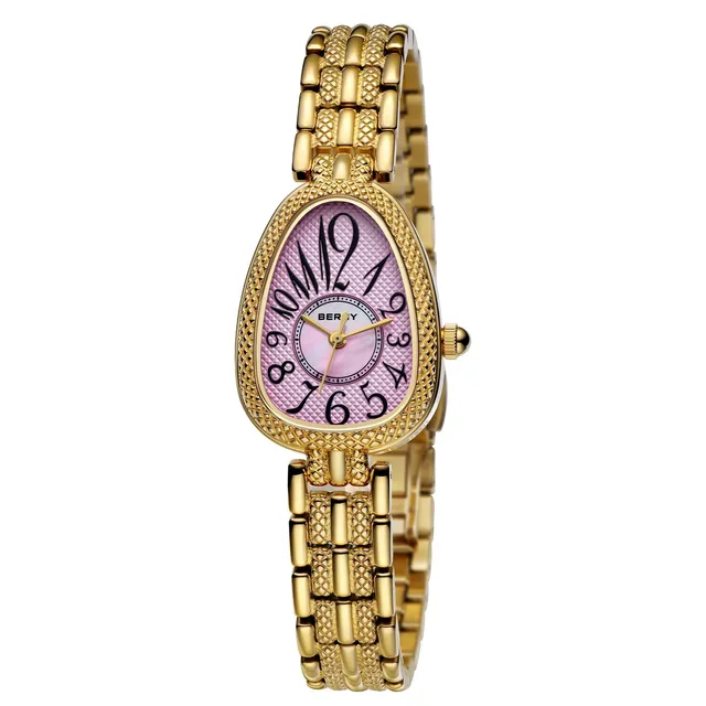 Berny Gold Orologio Donna Quarzo Serpente Rosa Acciaio