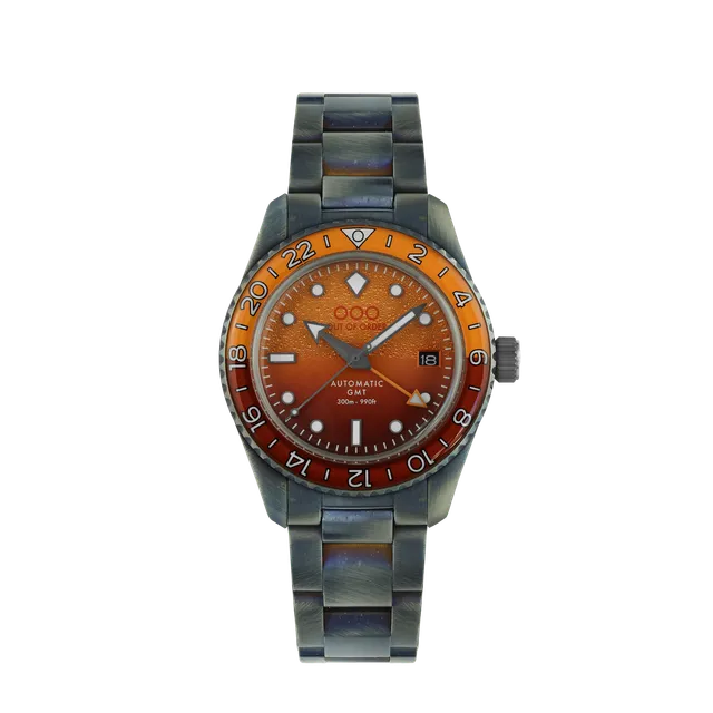 Out Of Order Negroni Orologio Automatico GMT 40mm Arancio