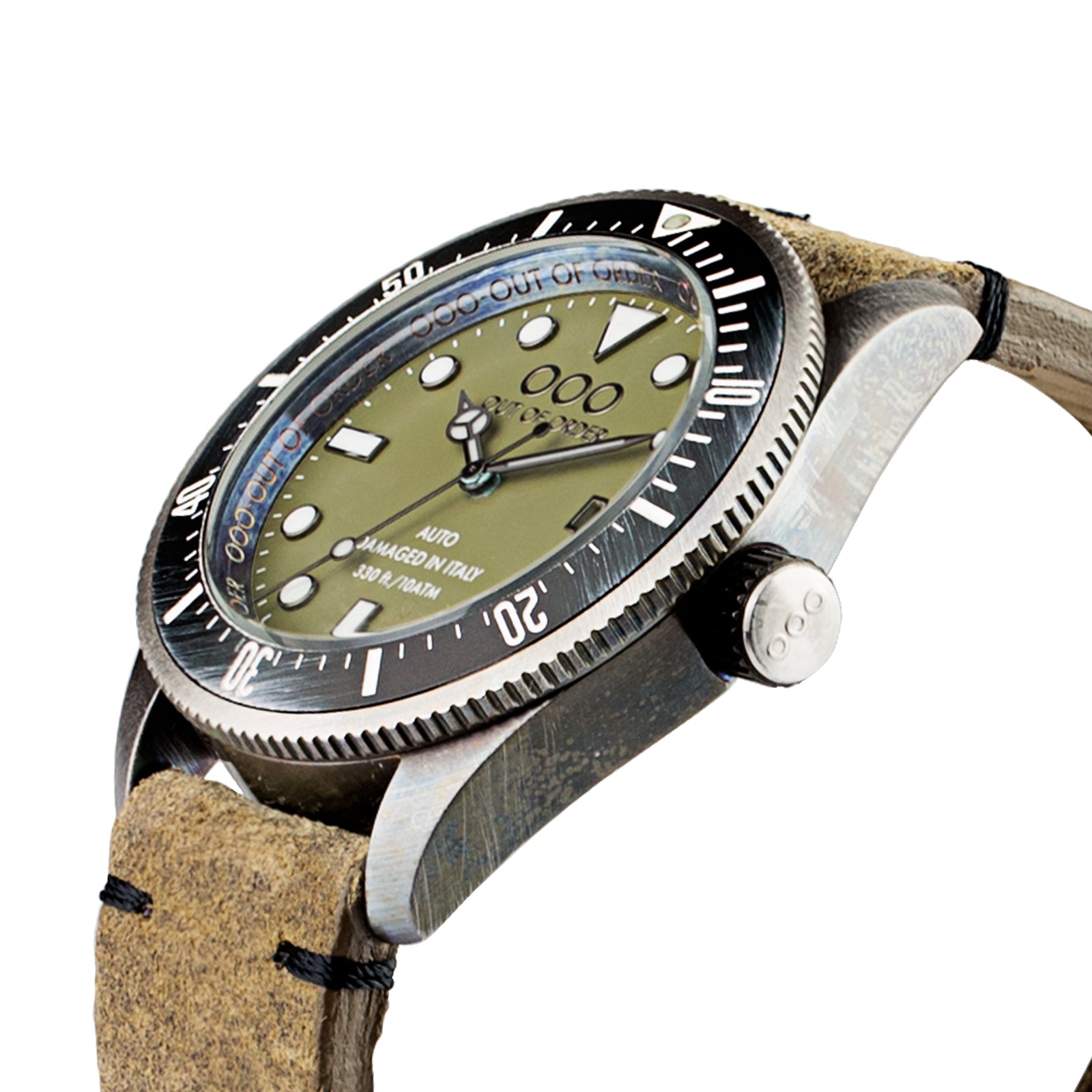 Out Of Order Green Auto orologio automatico 44mm verde