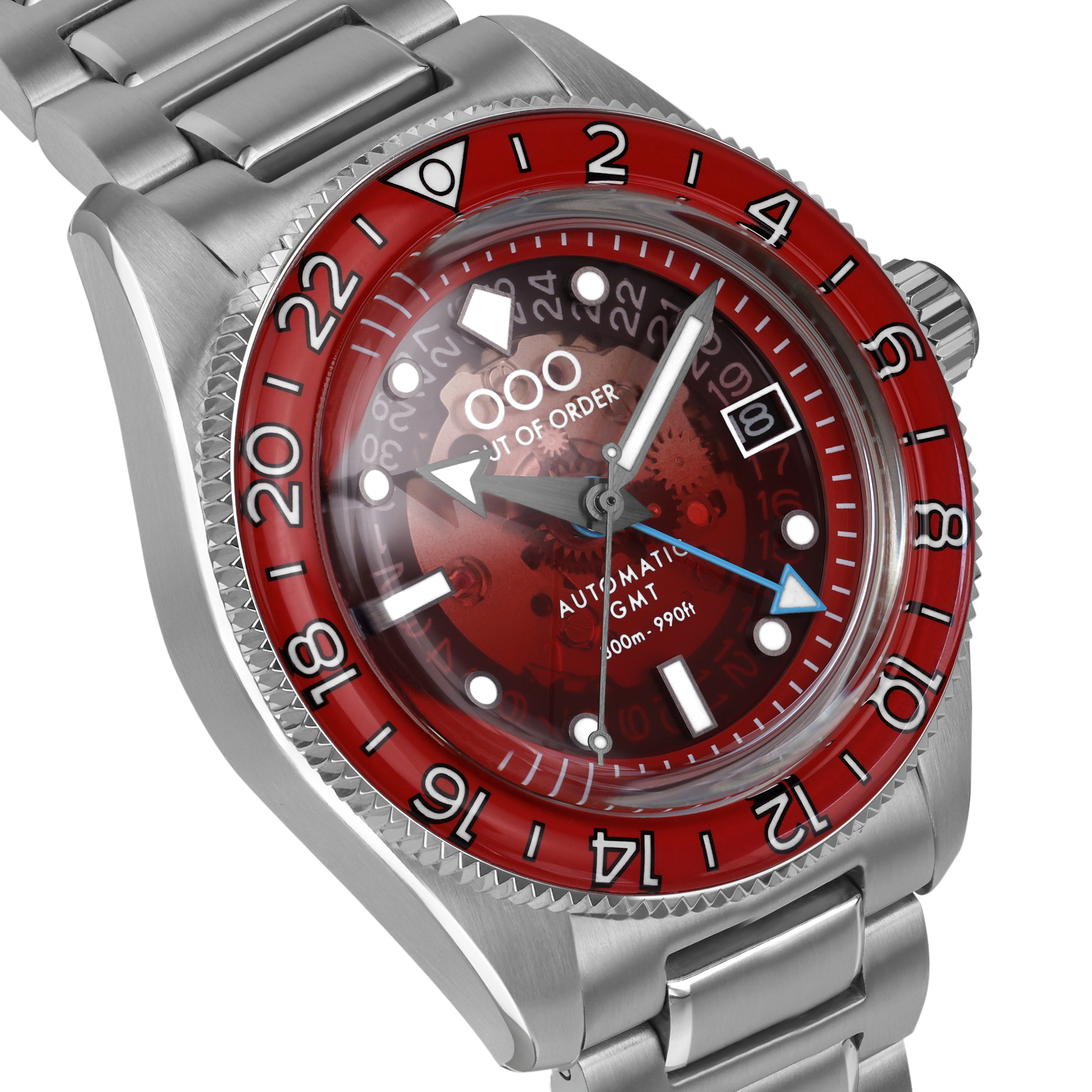Out Of Order Shaker Spritz Bitter orologio GMT 40 mm rosso