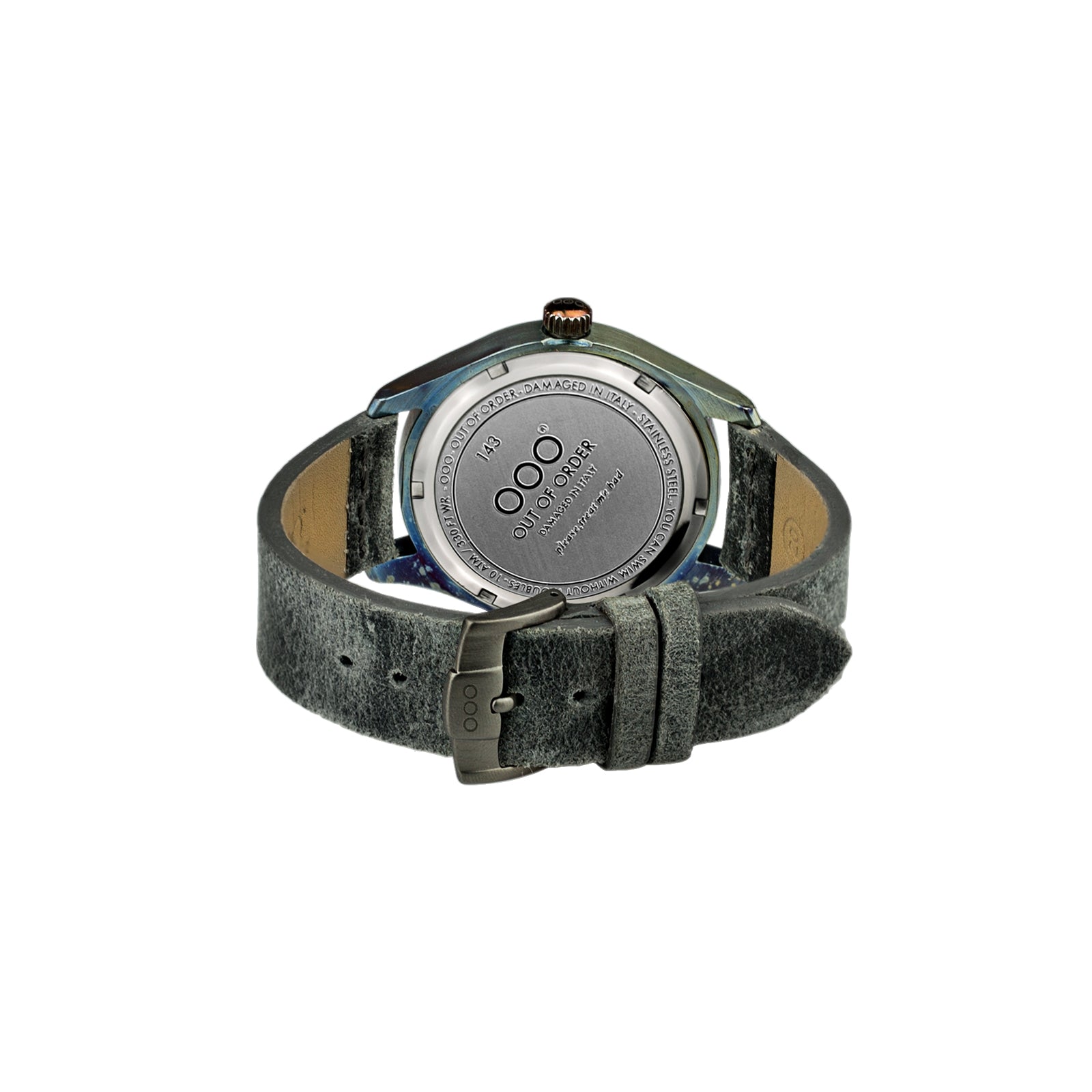 Out Of Order 143 Black orologio quarzo 40 mm pelle nero