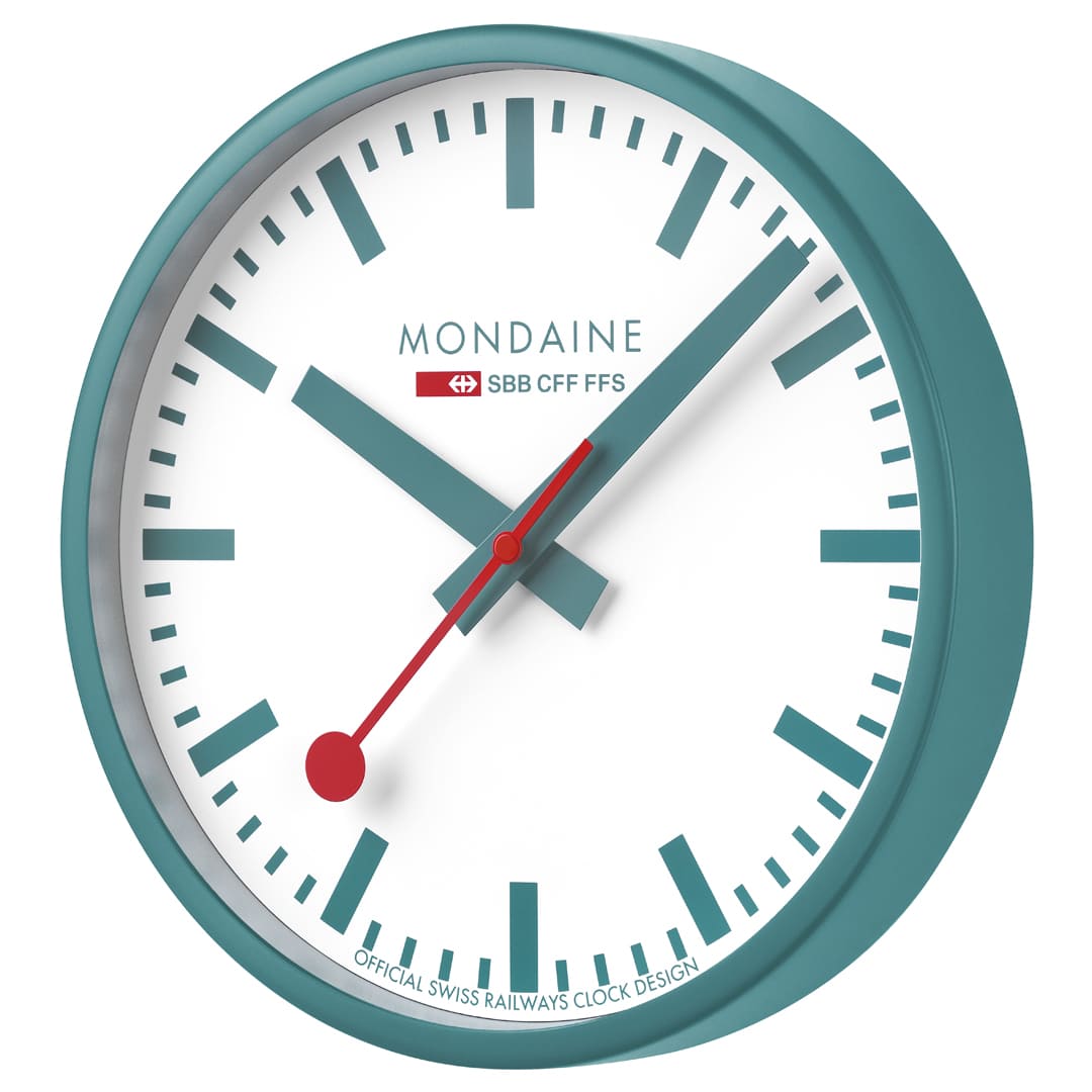 Mondaine orologio da parete 25 cm Transformative Teal