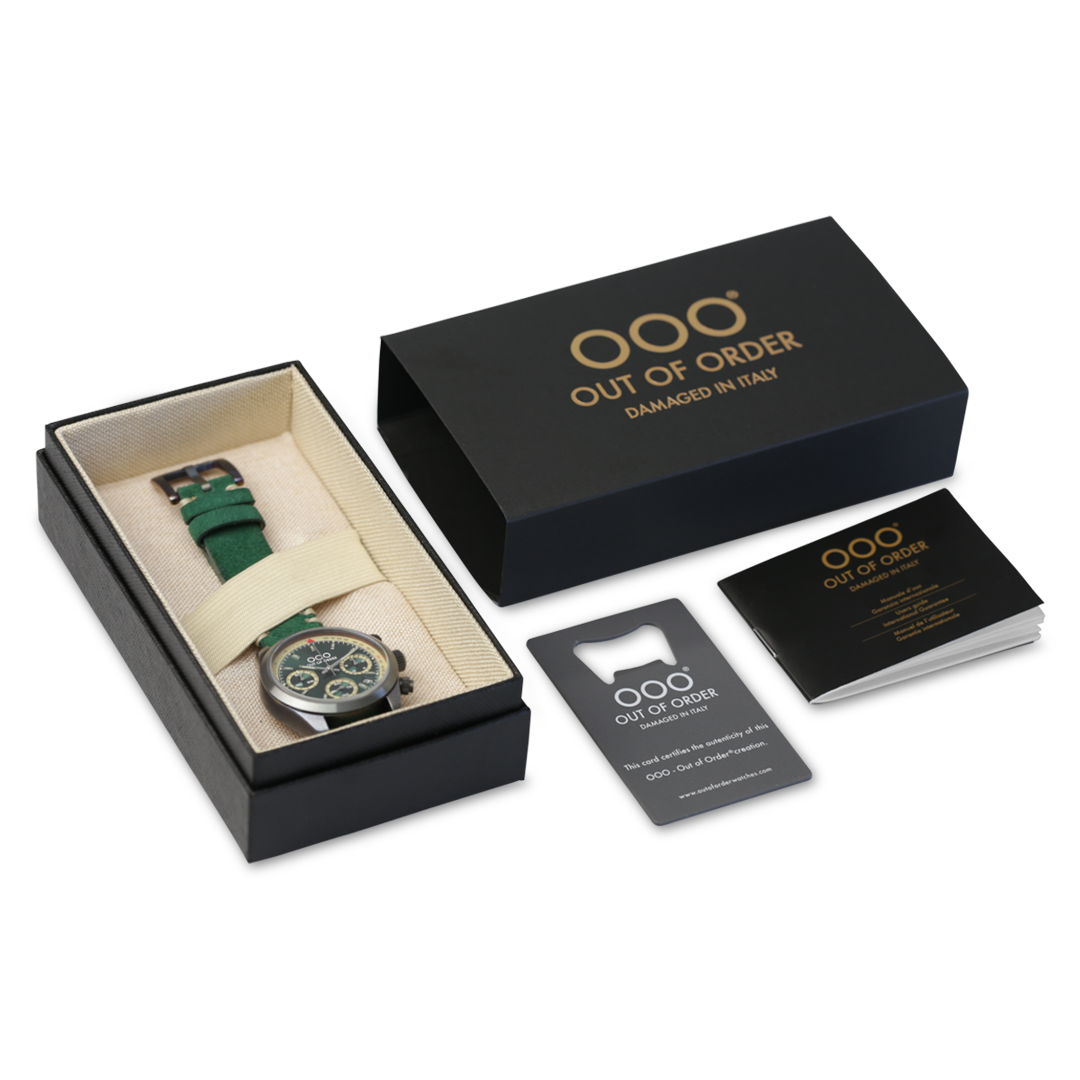 Out Of Order Sporty Royal Green cronografo 40 mm verde