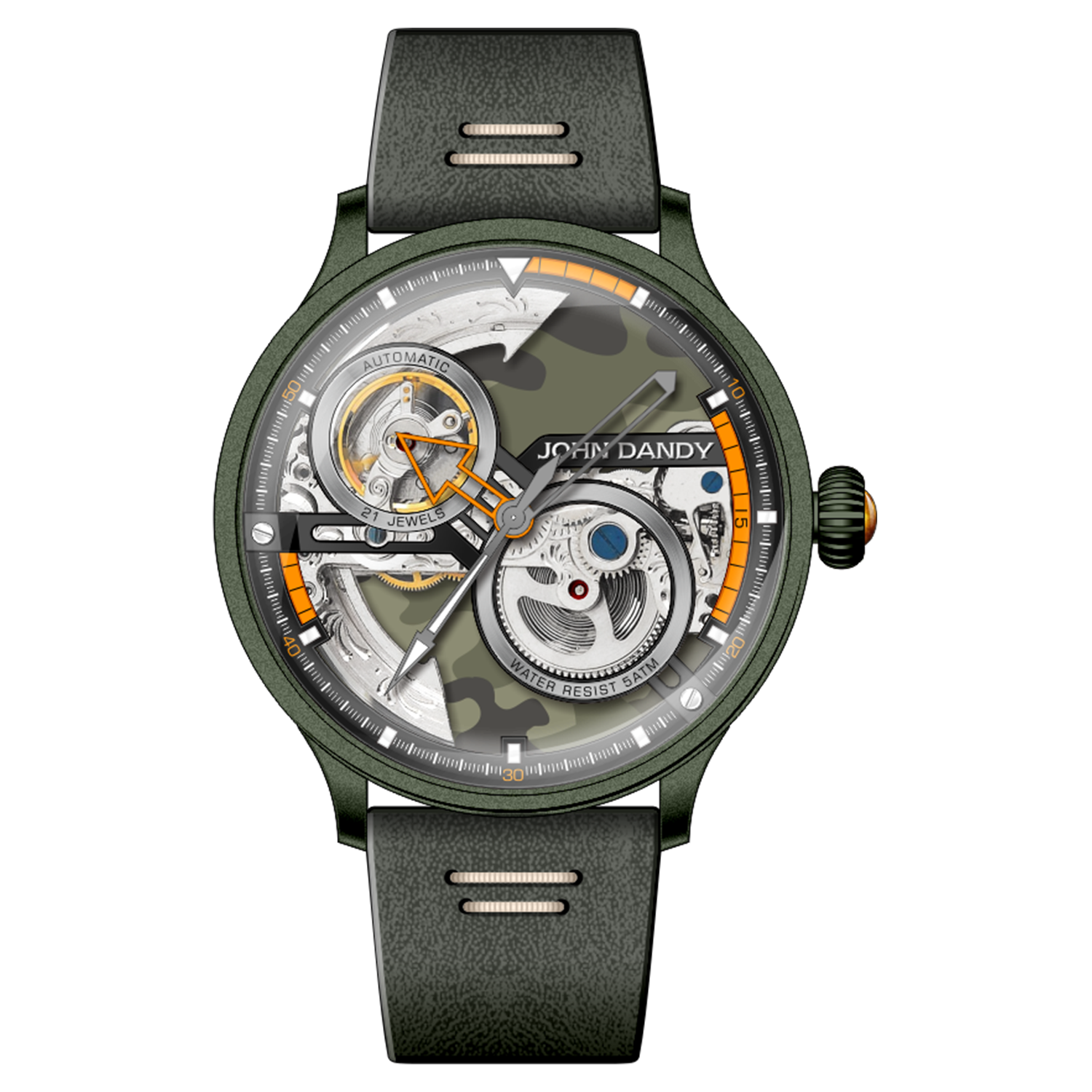 John Dandy Huck JD3970M orologio nero