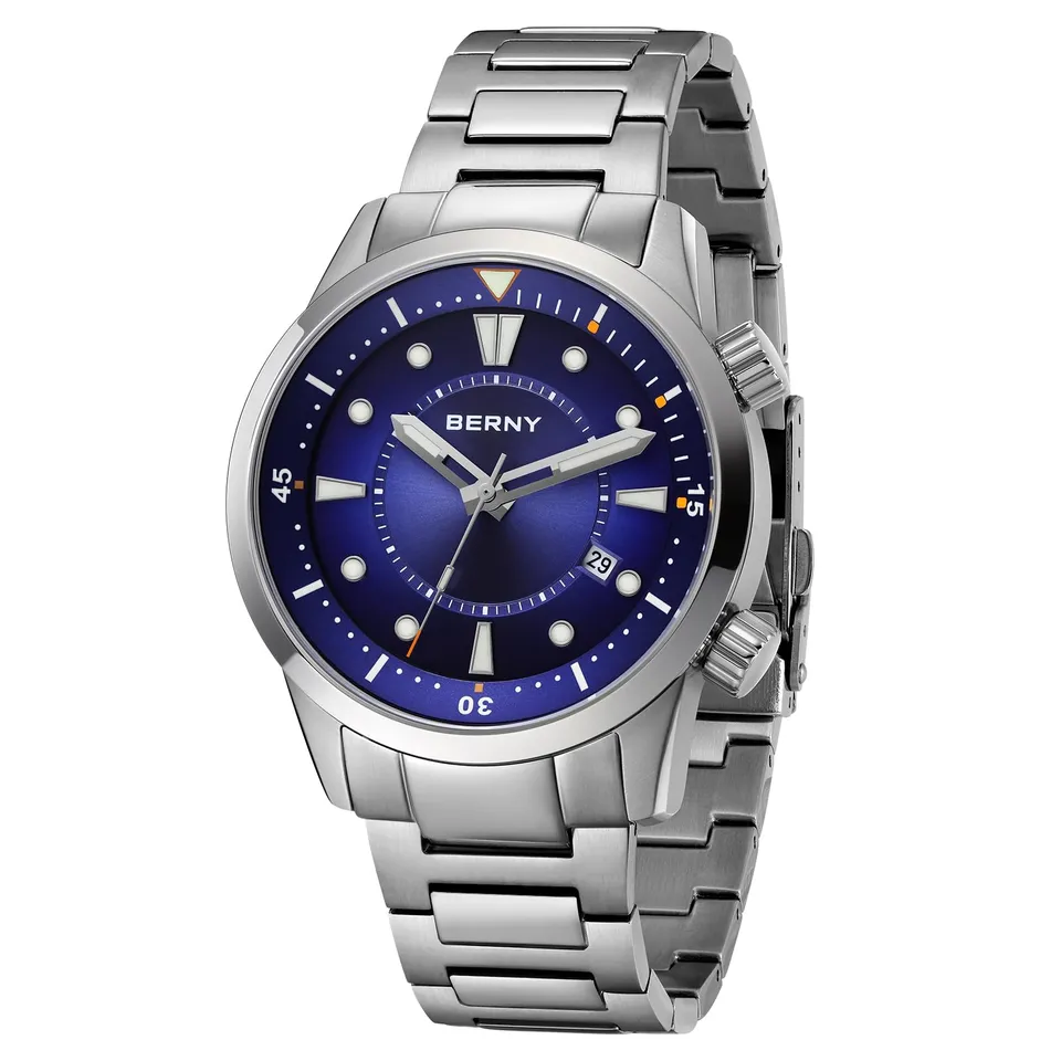 Berny Diver Collection orologio automatico blu 200 m