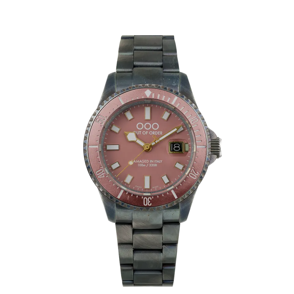Out Of Order Casanova Cipria orologio quarzo 44 mm acciaio