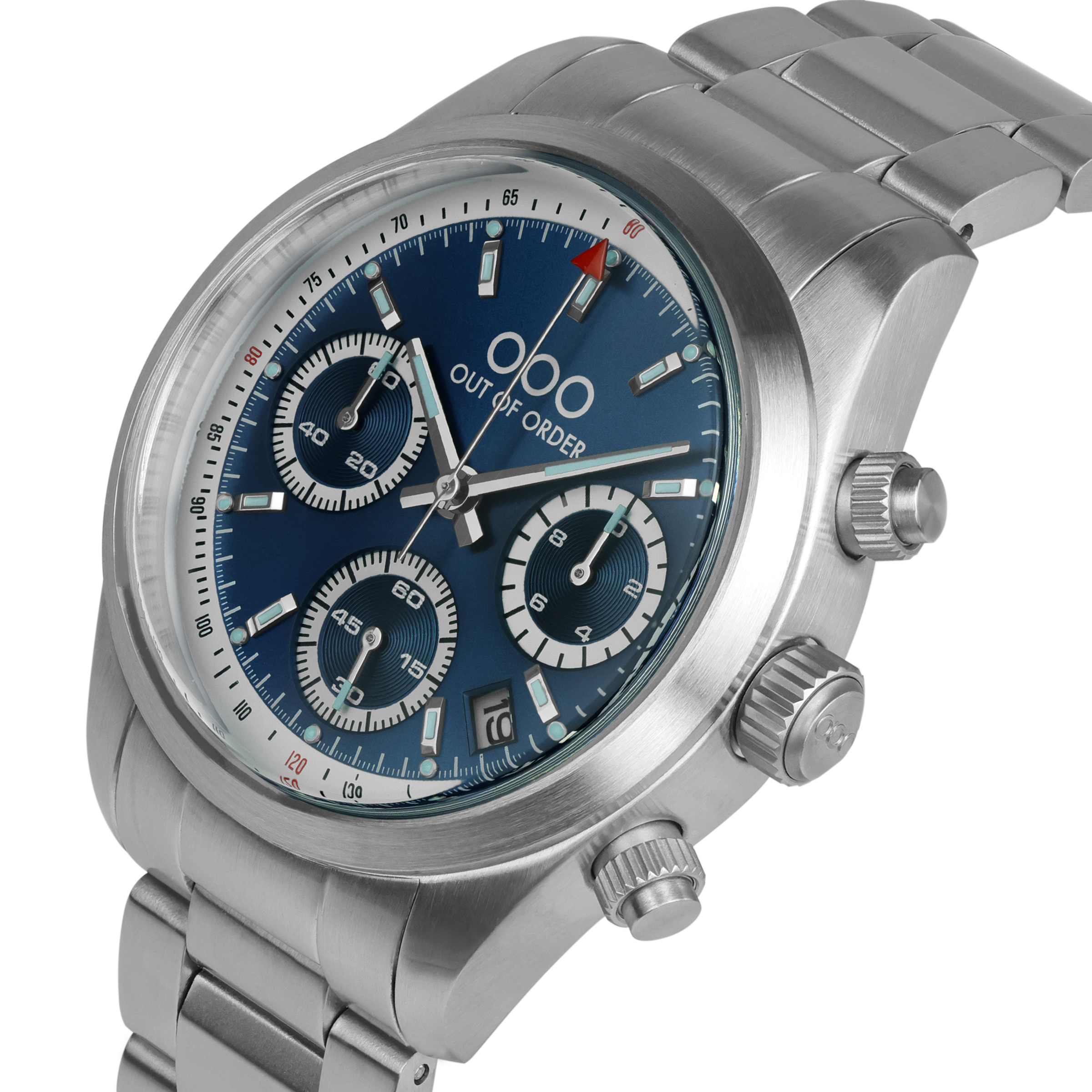 Out Of Order Sporty Cronografo quarzo 40mm blu acciaio