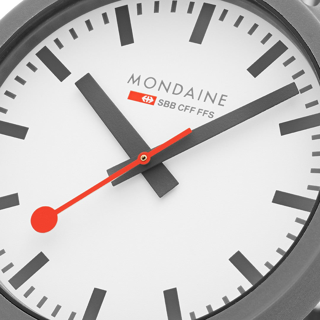 Mondaine Essence Grigio 41mm orologio tessuto