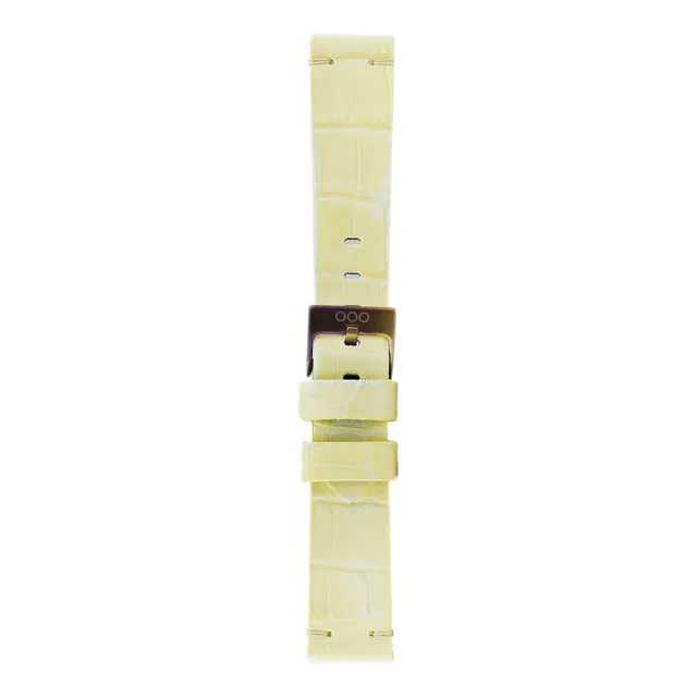 Out Of Order Croco Cream cinturino pelle crema 20 mm