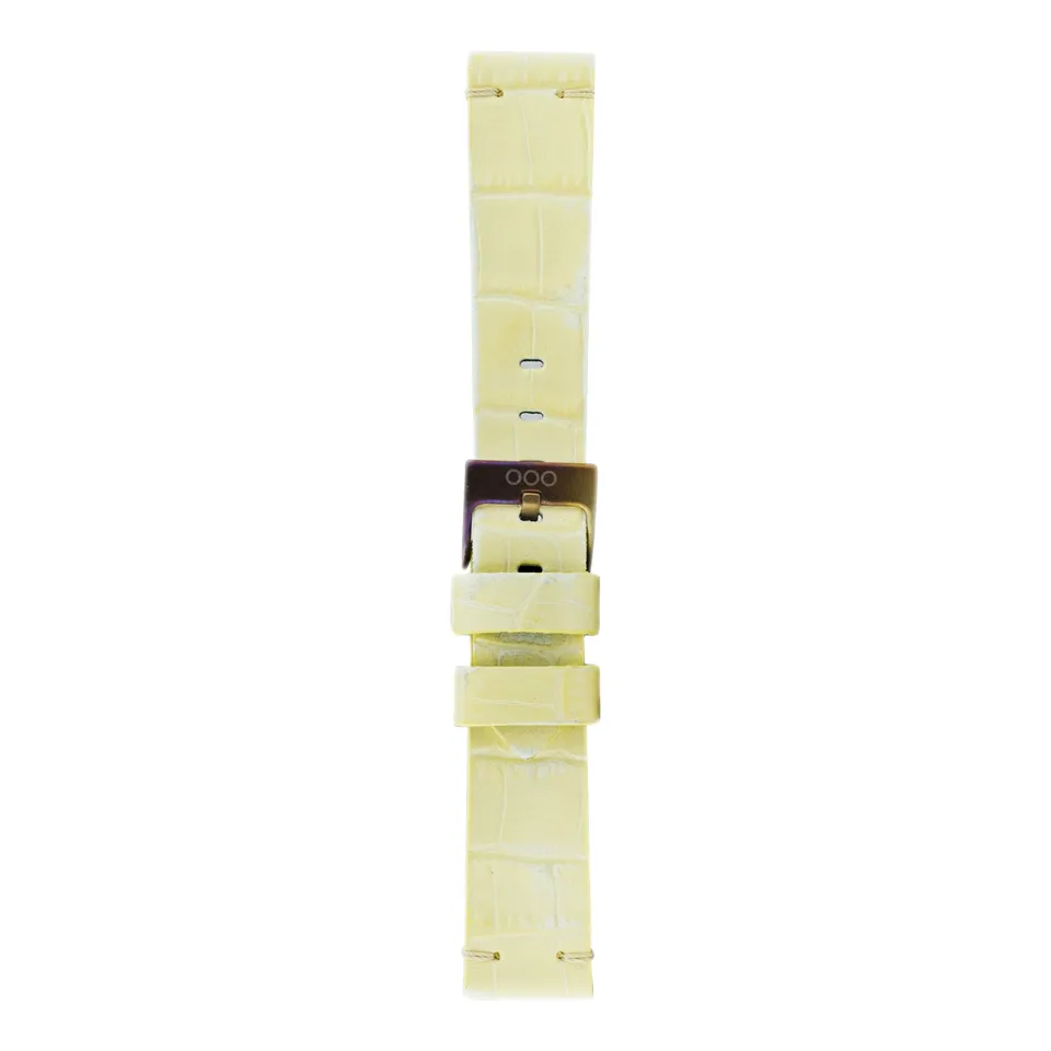 Out Of Order Croco Cream cinturino pelle crema 20 mm
