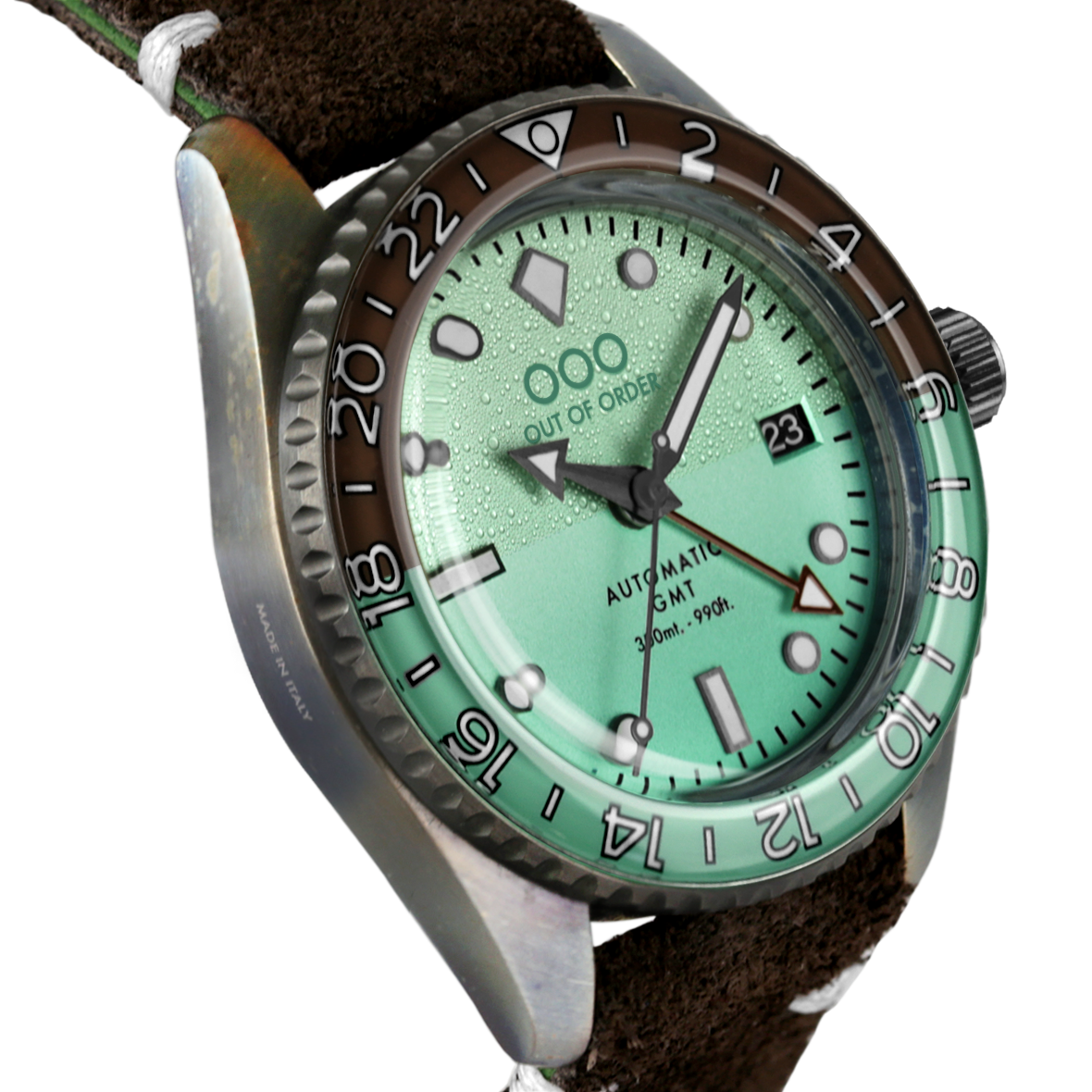 Out Of Order After 8 Orologio Automatico GMT 40mm Verde