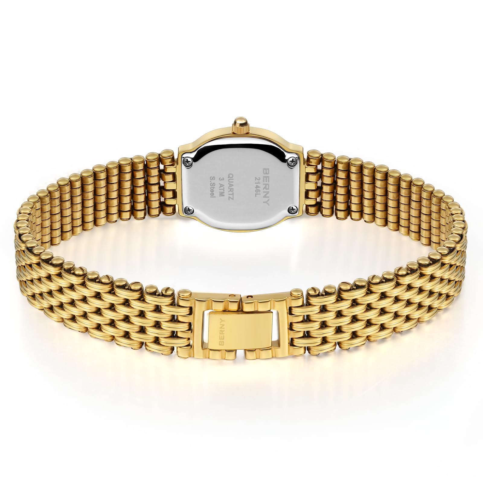 Berny Gold orologio donna bianco quarzo piccolo