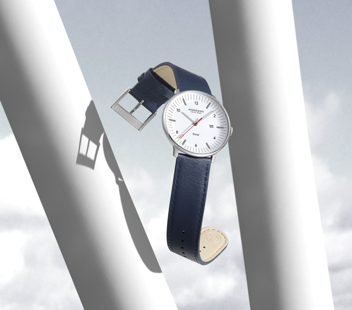Mondaine Doppio Solar Blu 41 mm orologio solare