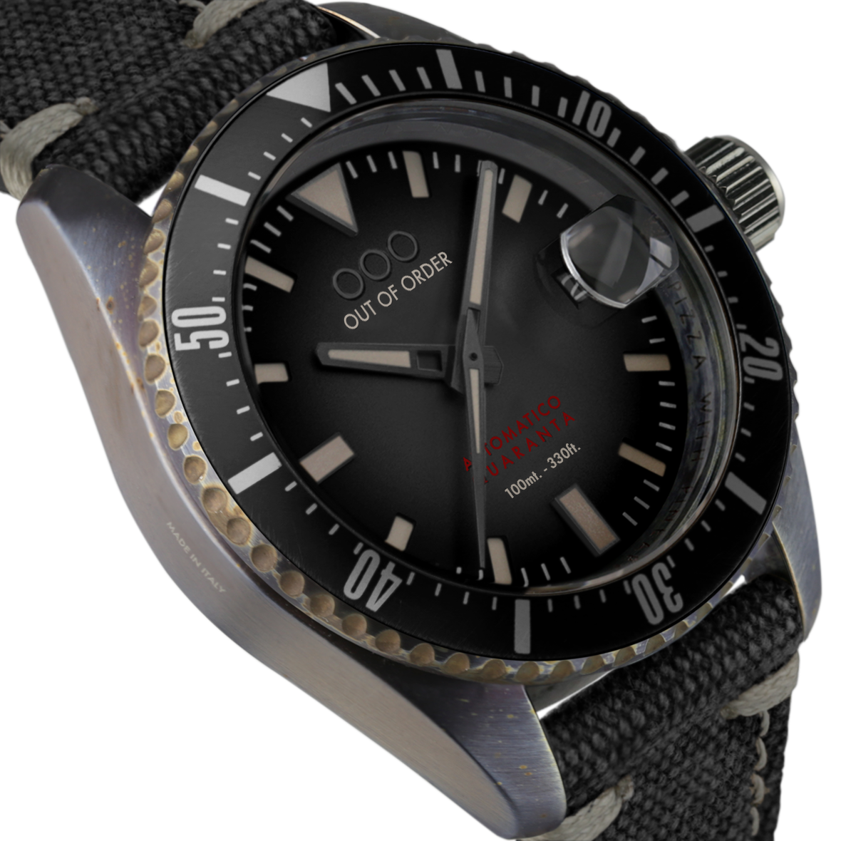 Out Of Order Automatico Quaranta Black orologio automatico 40 mm nero