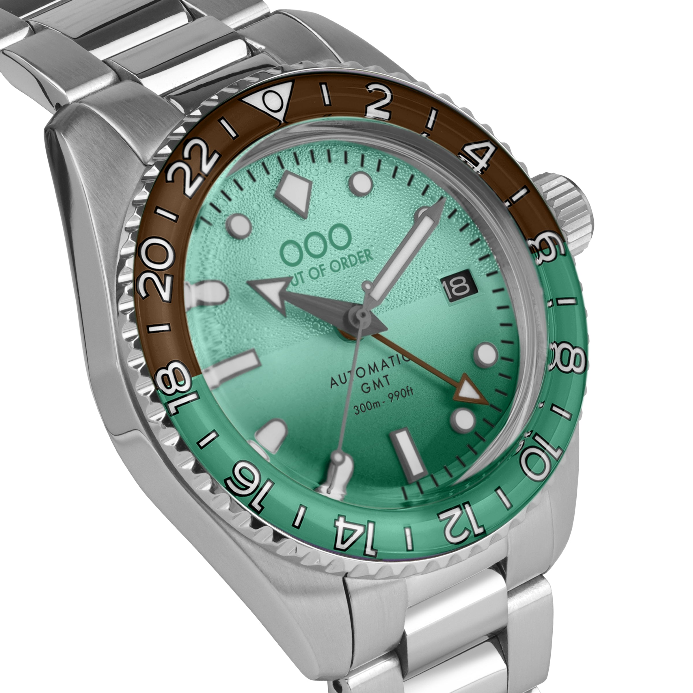 Out of Order Shaker After 8 Automatic GMT orologio verde 40 mm