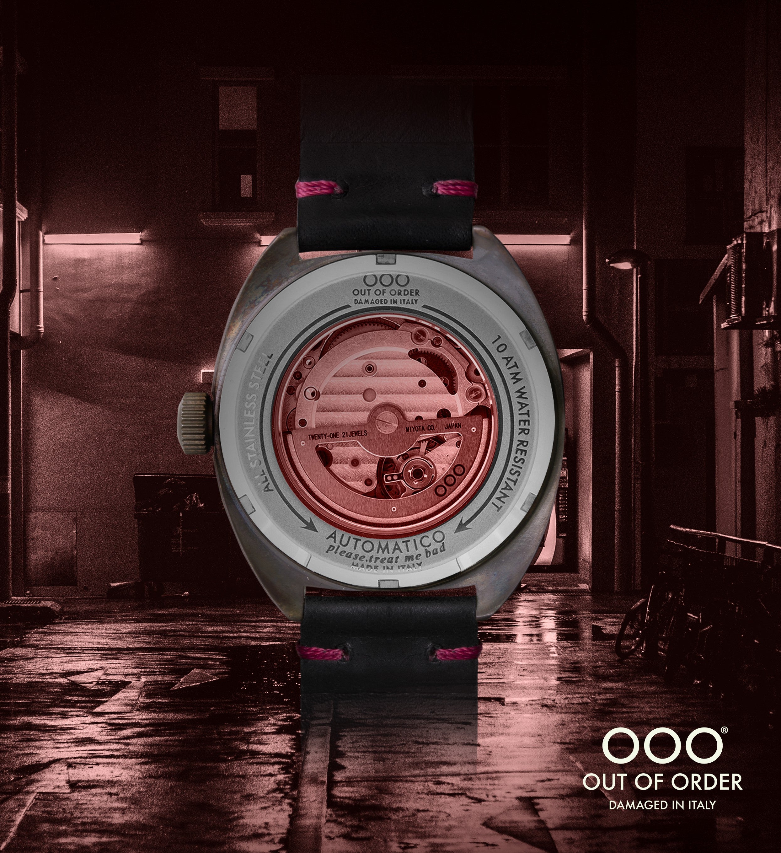 Out Of Order Torpedine Red orologio automatico rosso