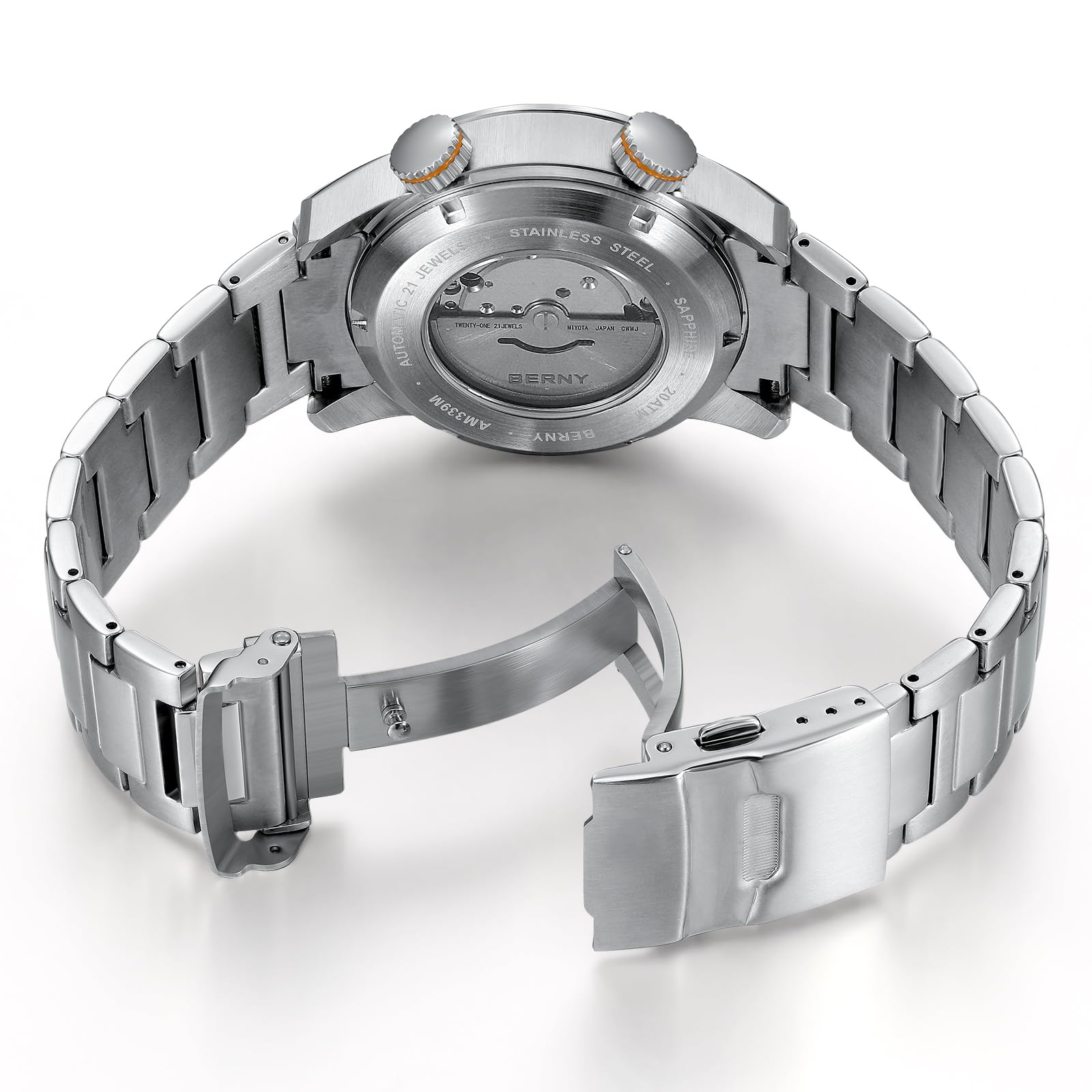Berny Diver orologio automatico verde 20ATM zaffiro