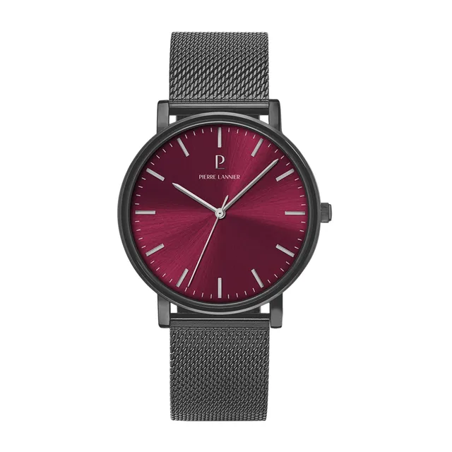 Pierre Lannier Essential 216J459 orologio bordeaux 40,5 mm