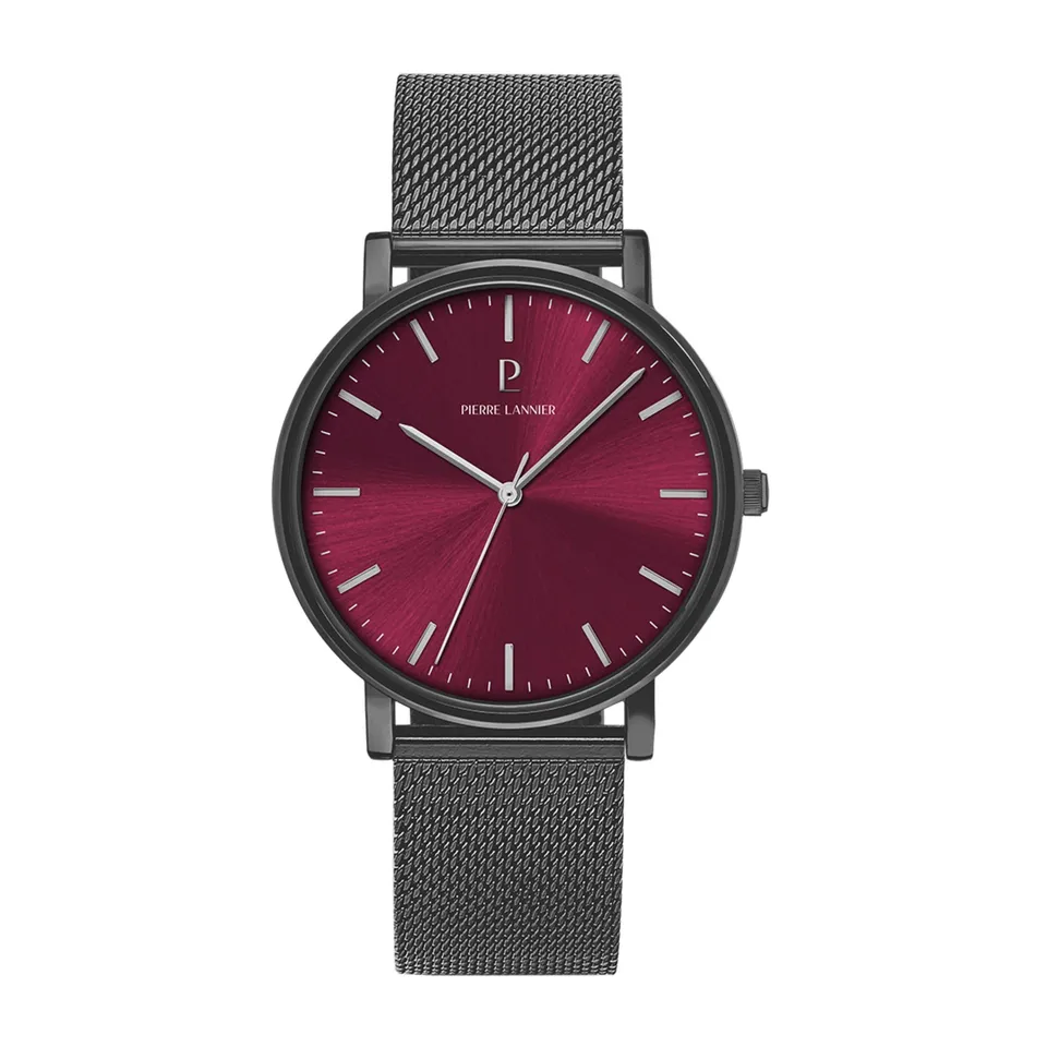 Pierre Lannier Essential 216J459 orologio bordeaux 40,5 mm