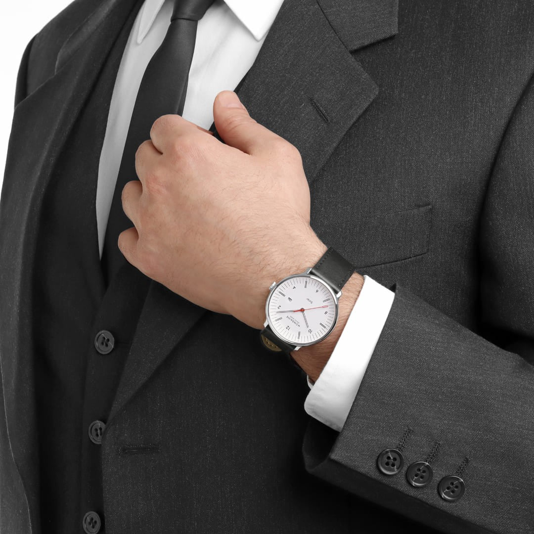Mondaine Doppio Solar orologio 41mm bianco luce