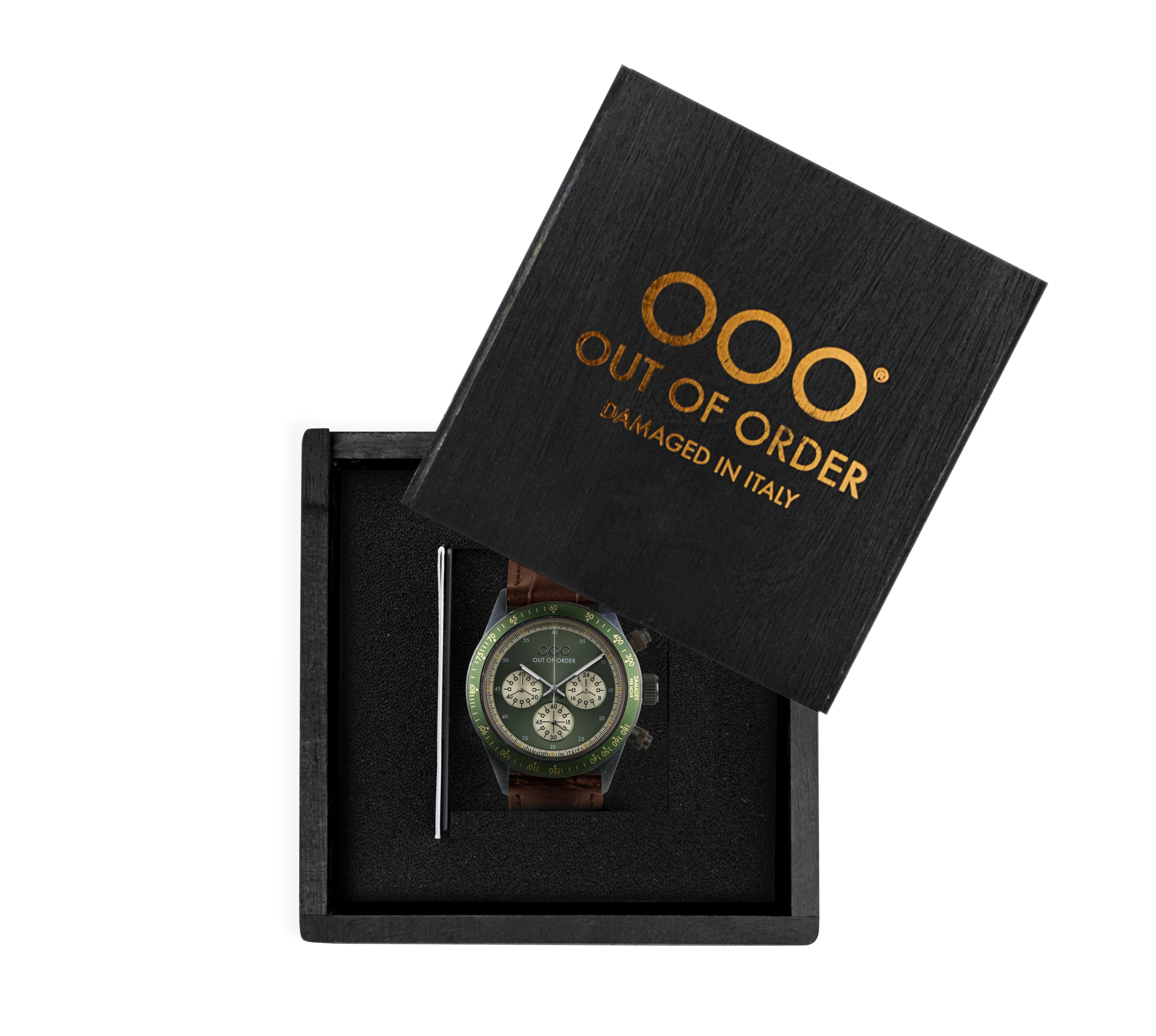 Out Of Order Supervintage Safari Bronze cronografo verde 42 mm