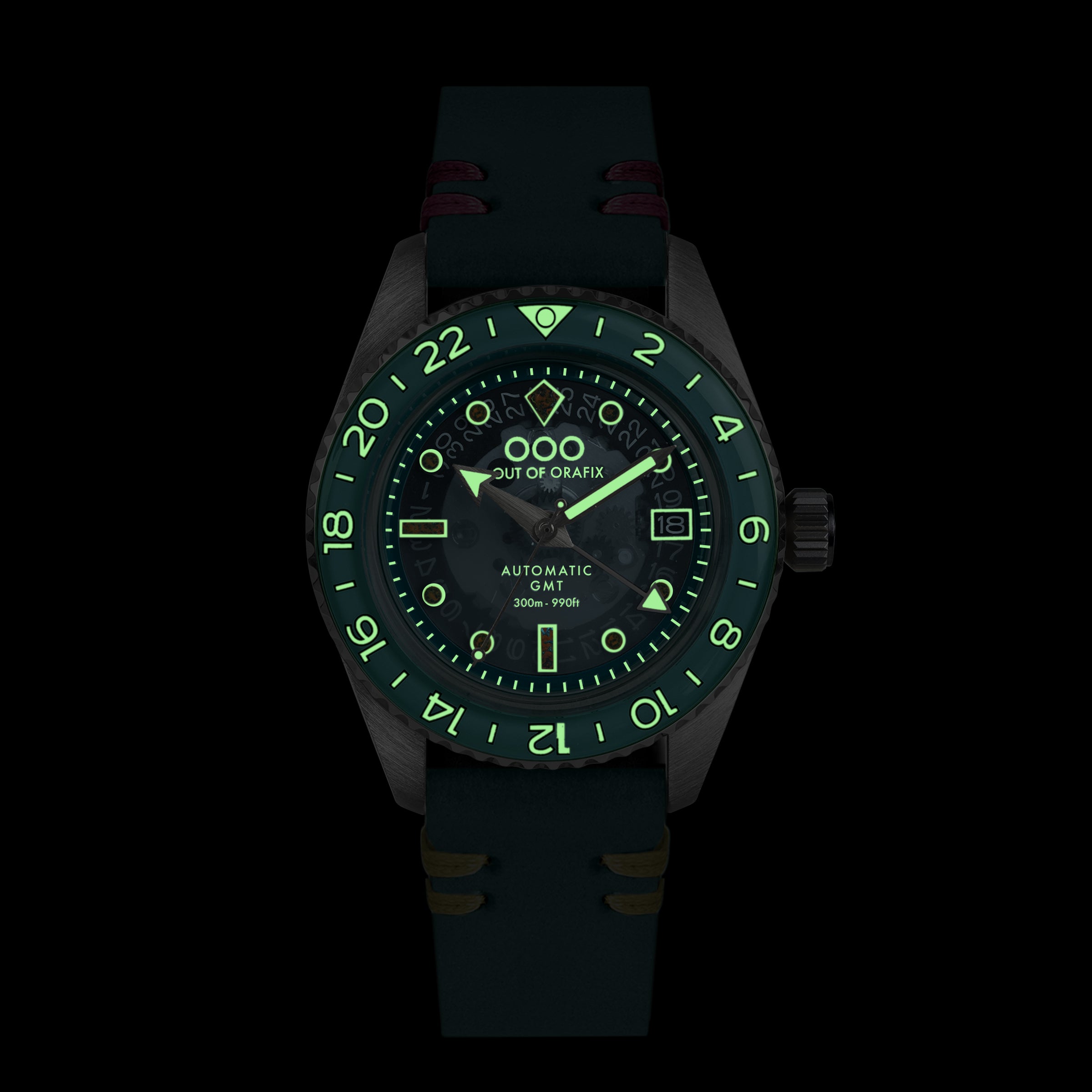 Out Of Order Orafix Blue Lagoon orologio GMT automatico