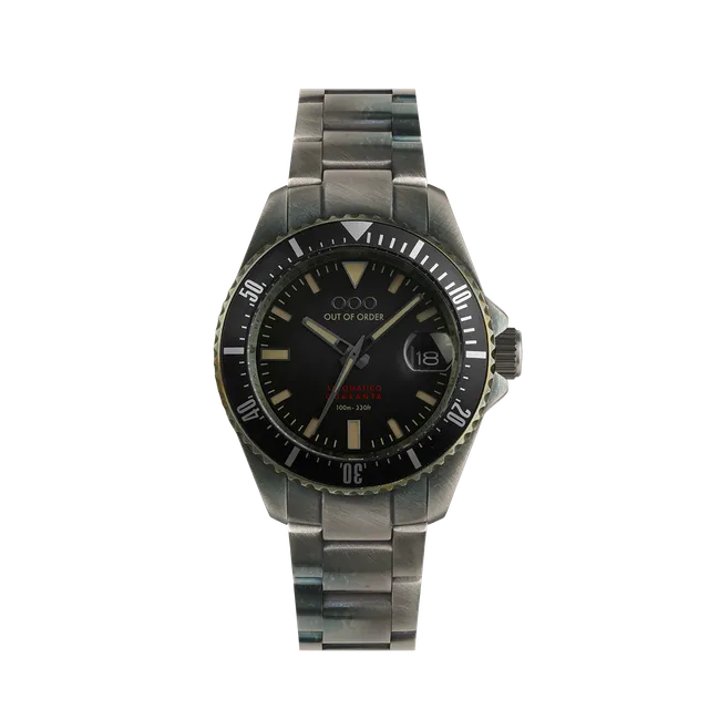 Out Of Order Automatico Quaranta Ultra Distressed orologio 40 mm nero