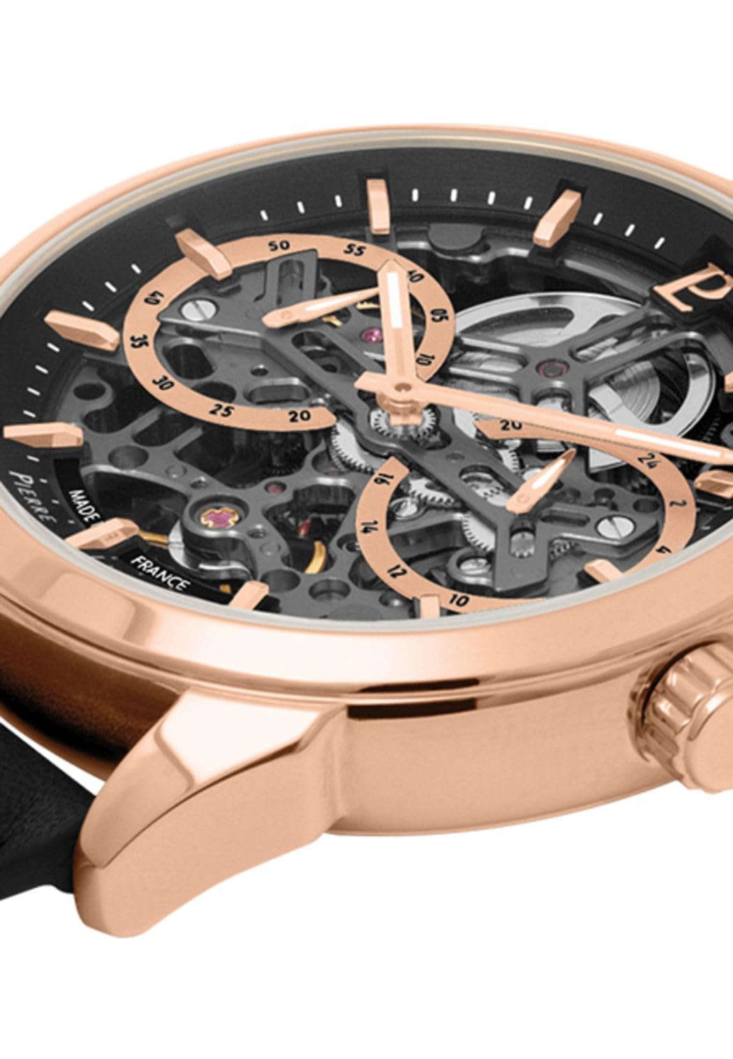 Pierre Lannier Monarck Automatic orologio 43 mm pelle acciaio