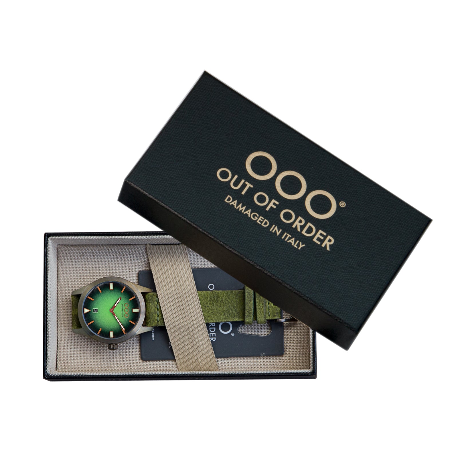 Out Of Order 143 Green orologio quarzo 40mm verde