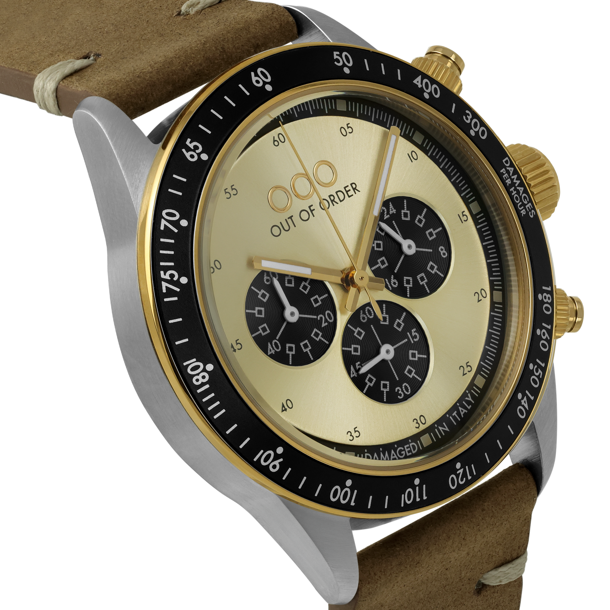 Out Of Order Golden Shadow cronografo 42mm oro ultra brushed