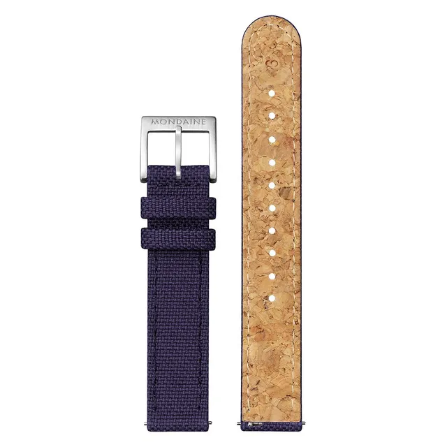 Mondaine Tela cinturino 16mm tessuto blu