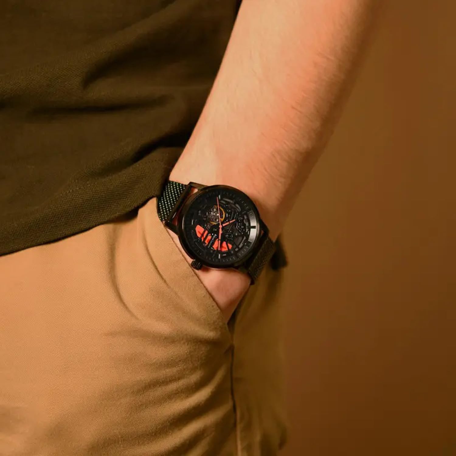 Pierre Lannier Paddock Orologio Automatico Nero 43 mm Scheletrato