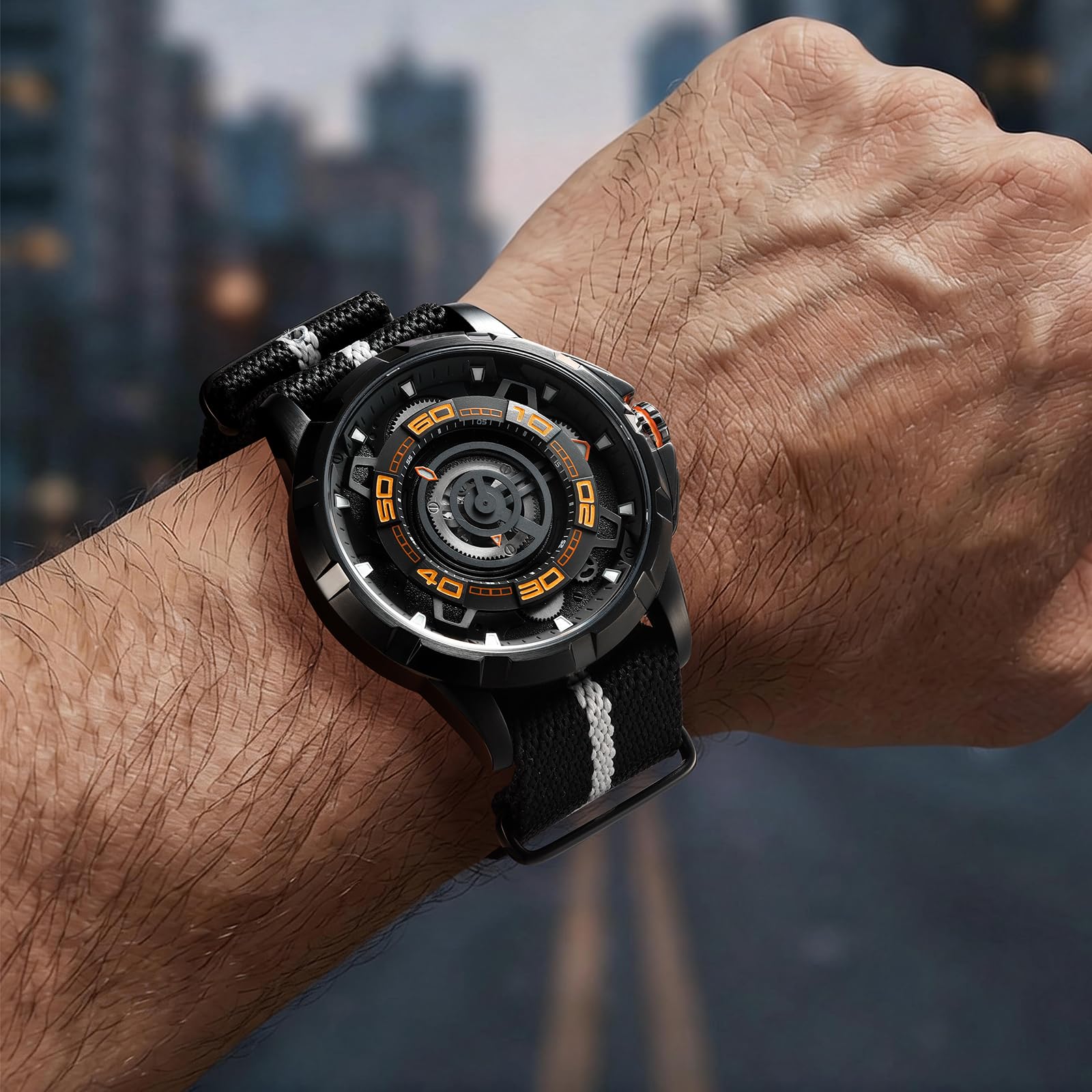 Berny orologio automatico uomo nero-org 50M