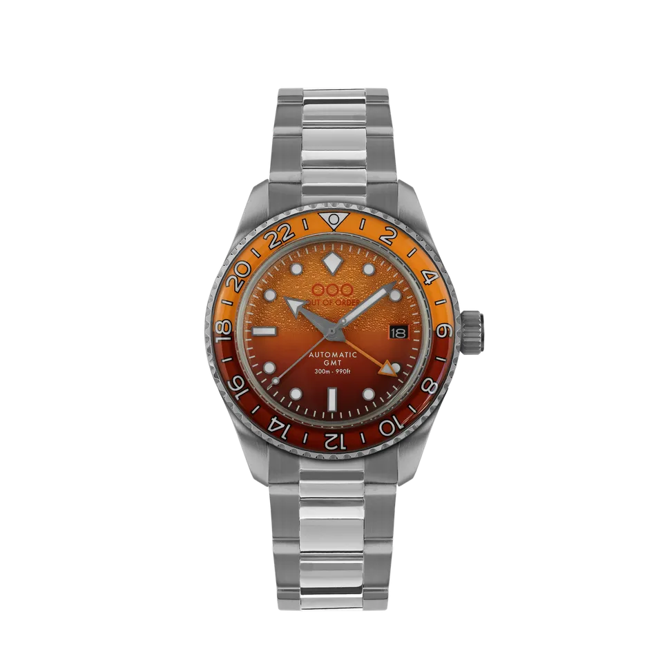 Out Of Order Shaker Negroni orologio automatico GMT 40 mm arancione