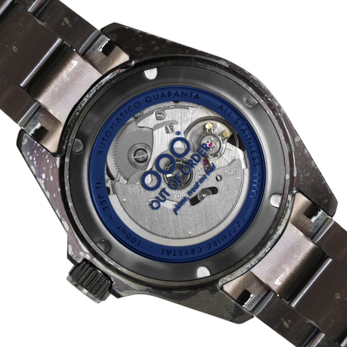 Out Of Order Quaranta Orologio Automatico 40mm Blu