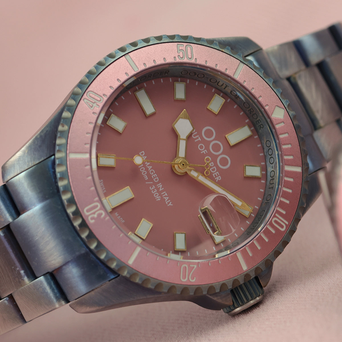 Out Of Order Casanova Cipria orologio quarzo 44 mm acciaio